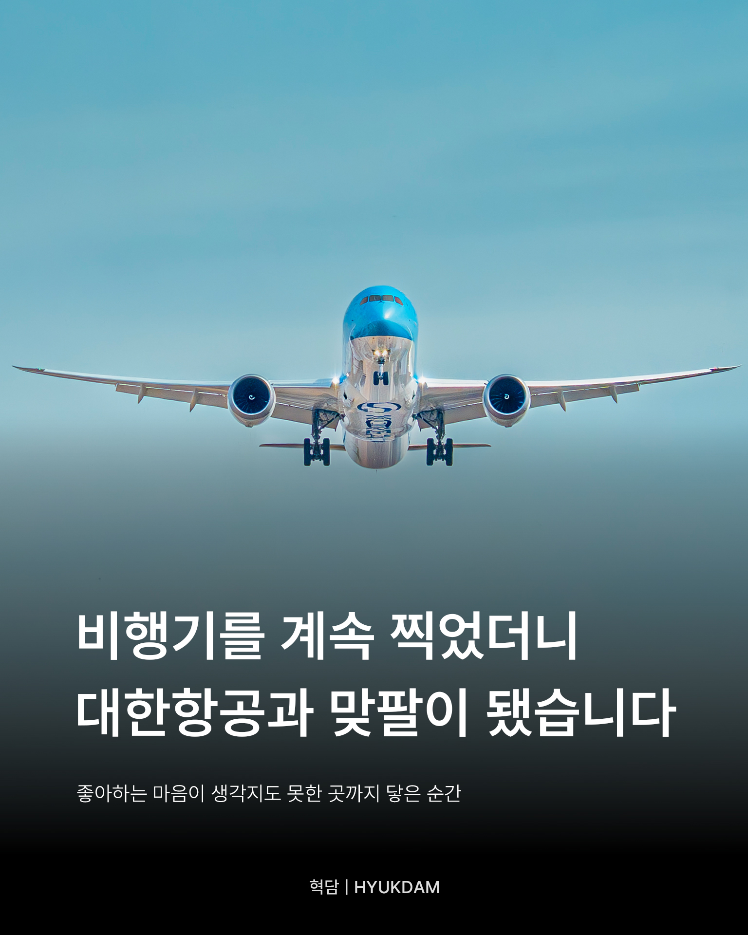 비행기를 계속 찍었더니